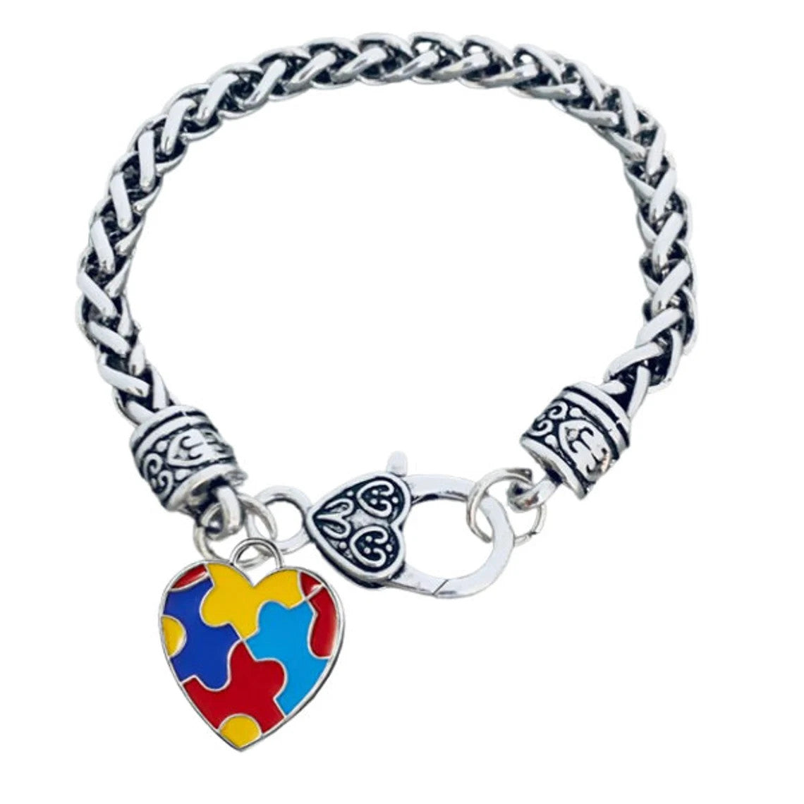 Autism Bracelet, Autism Awareness Jewelry, Autism Puzzle Piece Bracelet, Autism Ribbon, Autism Mom, Teacher Gift