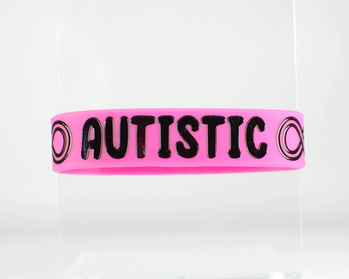 ADULT Autistic Neurodiversity Infinity Spectrum Silicone Bracelet Wristband