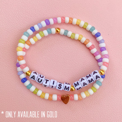 Autism Awareness Beaded Bracelets - Autism Mama - Autism Spectrum - Neurodiversity Is Beautiful - I Wanna Be Where The People Aren't