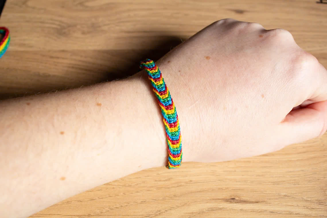 Autism Awareness Square Knot Bracelet Or Anklet