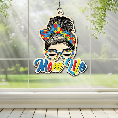 Autism Mom Life Window Hangings