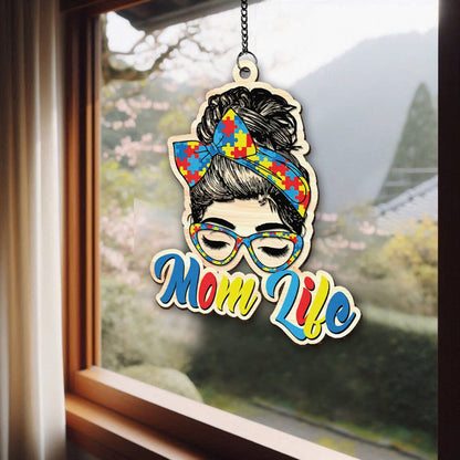 Autism Mom Life Window Hangings