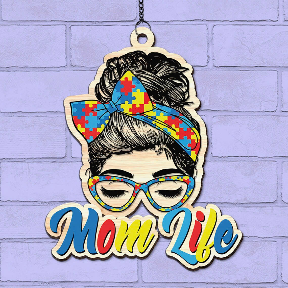 Autism Mom Life Window Hangings