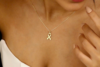 Autism Awareness Ribbon Necklace Jewelry