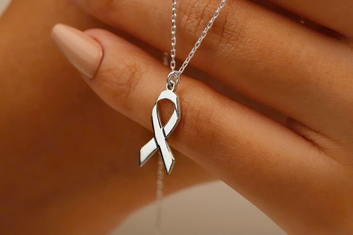 Autism Awareness Ribbon Necklace Jewelry