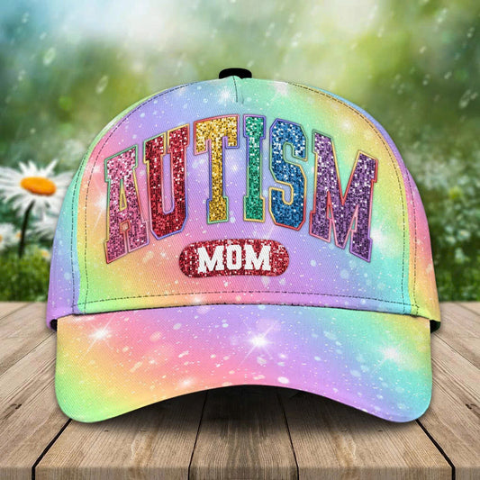 Autism Mom Glitter Cap