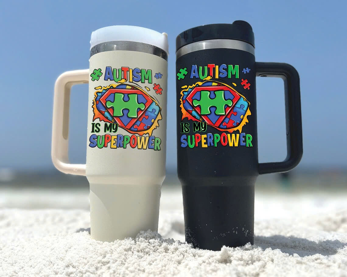 Autism Is My Superpower Tumbler 40oz