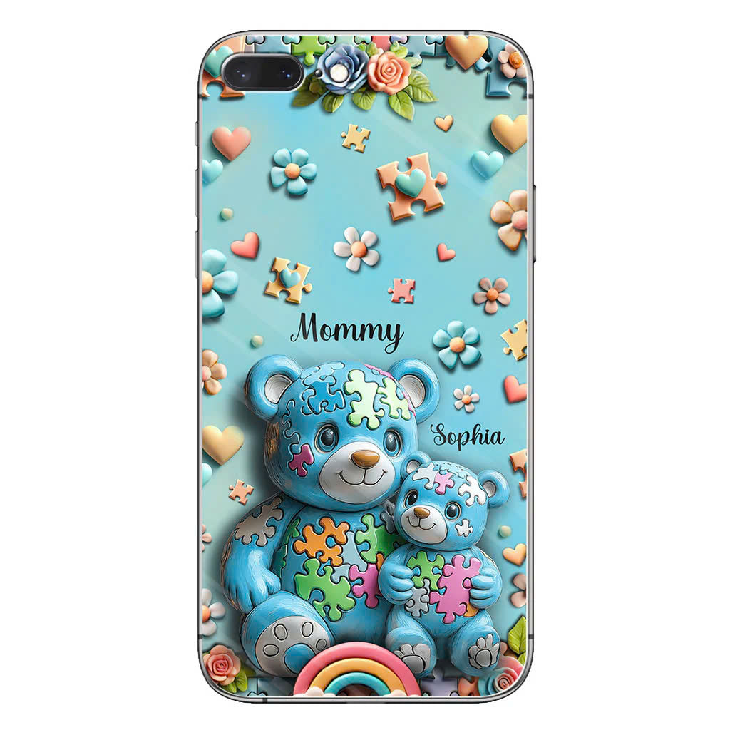 Mama Bear - Personalized Autism Awareness Phone Case