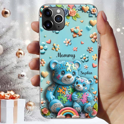 Mama Bear - Personalized Autism Awareness Phone Case