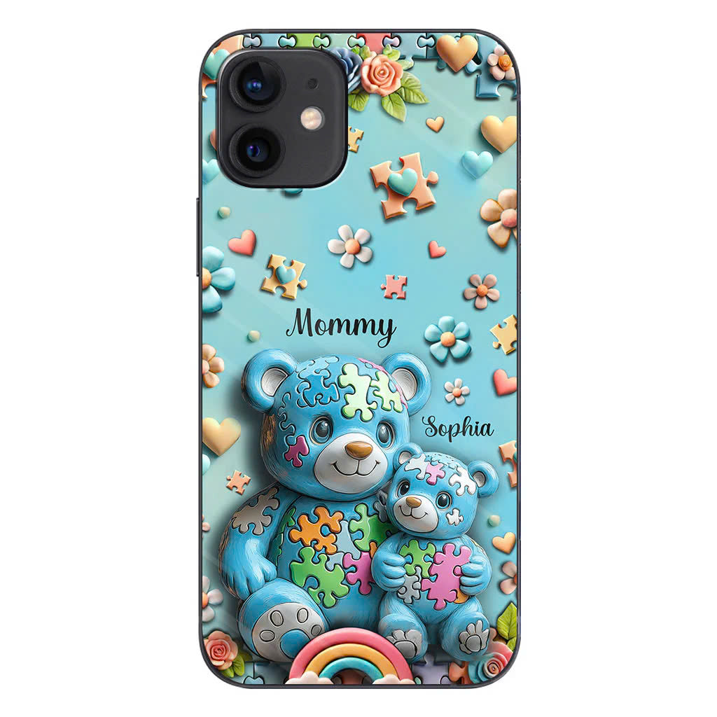 Mama Bear - Personalized Autism Awareness Phone Case