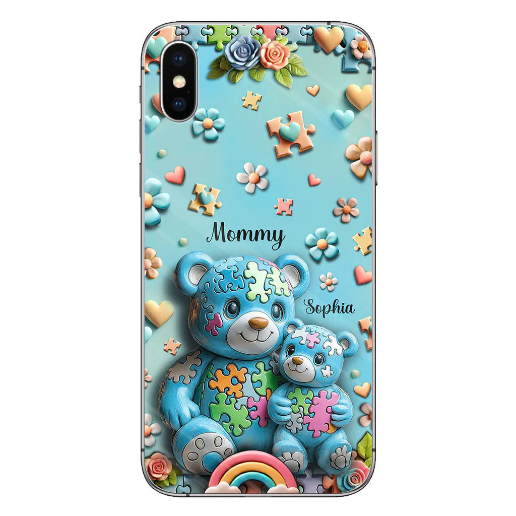 Mama Bear - Personalized Autism Awareness Phone Case