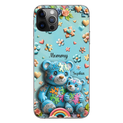 Mama Bear - Personalized Autism Awareness Phone Case