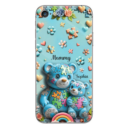 Mama Bear - Personalized Autism Awareness Phone Case