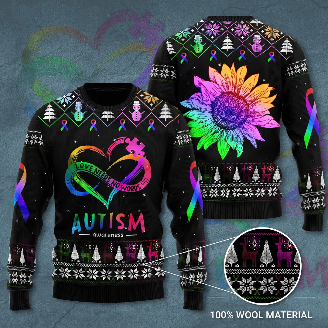 Love Needs No Words Ugly Sweater