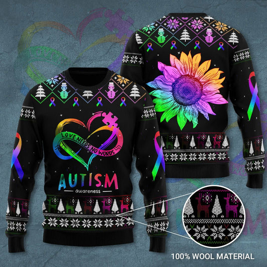 Love Needs No Words Ugly Sweater