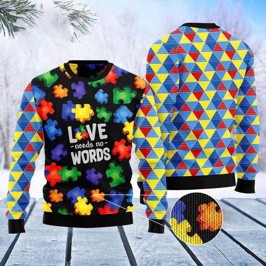 Love Needs No Words Ugly Sweater