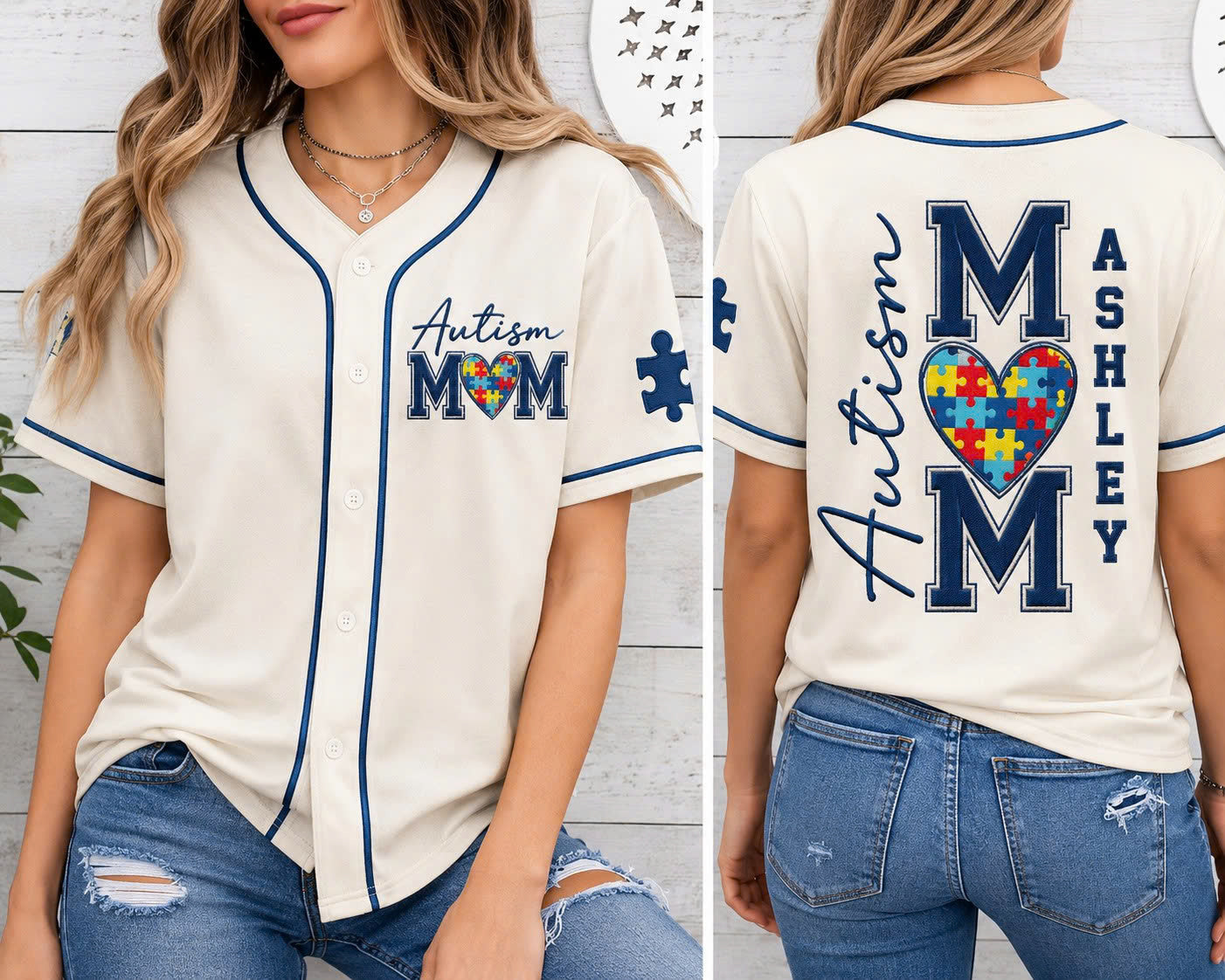 Autism Mom Jersey Baseball