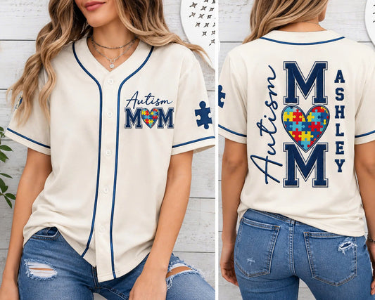 Autism Mom Jersey Baseball